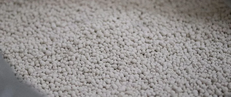 Lime treatment for a lawn in Memphis, TN.