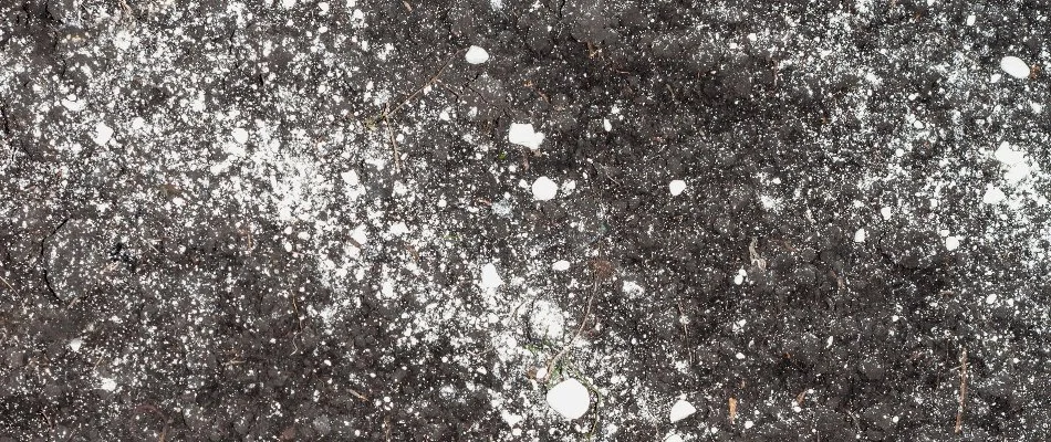 Lime treatment on soil in Memphis, TN.