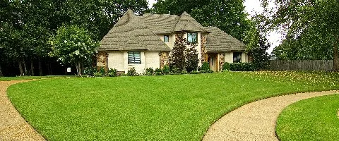 Lawn in Germantown, TN area with fertilization.