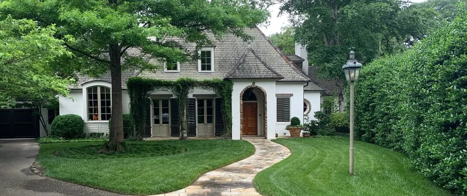 A vibrant, green grass on a property in Rossville, TN.